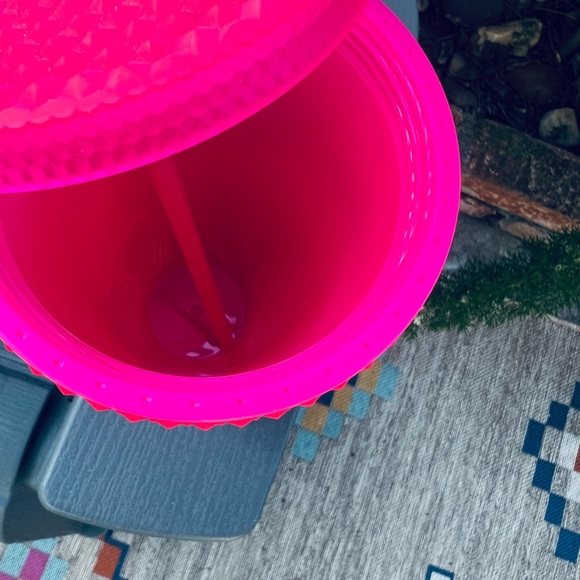 NWT STARBUCKS HOT PINK STUDDED TUMBLER. - Picture 4 of 4